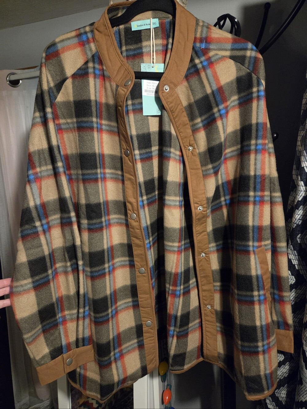 Nwt Soft Fall Plaid Jacket. Multiple Sizes - Picture 2 of 10